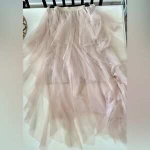 Cream tulle skirt